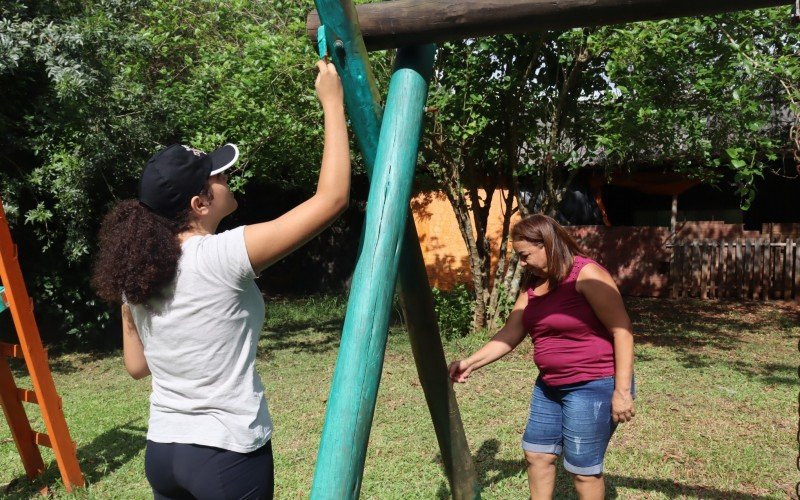 Missão Calebe reuniu integrantes da Igreja Adventista na revitalização de praça no Boa Vista, em São Leopoldo