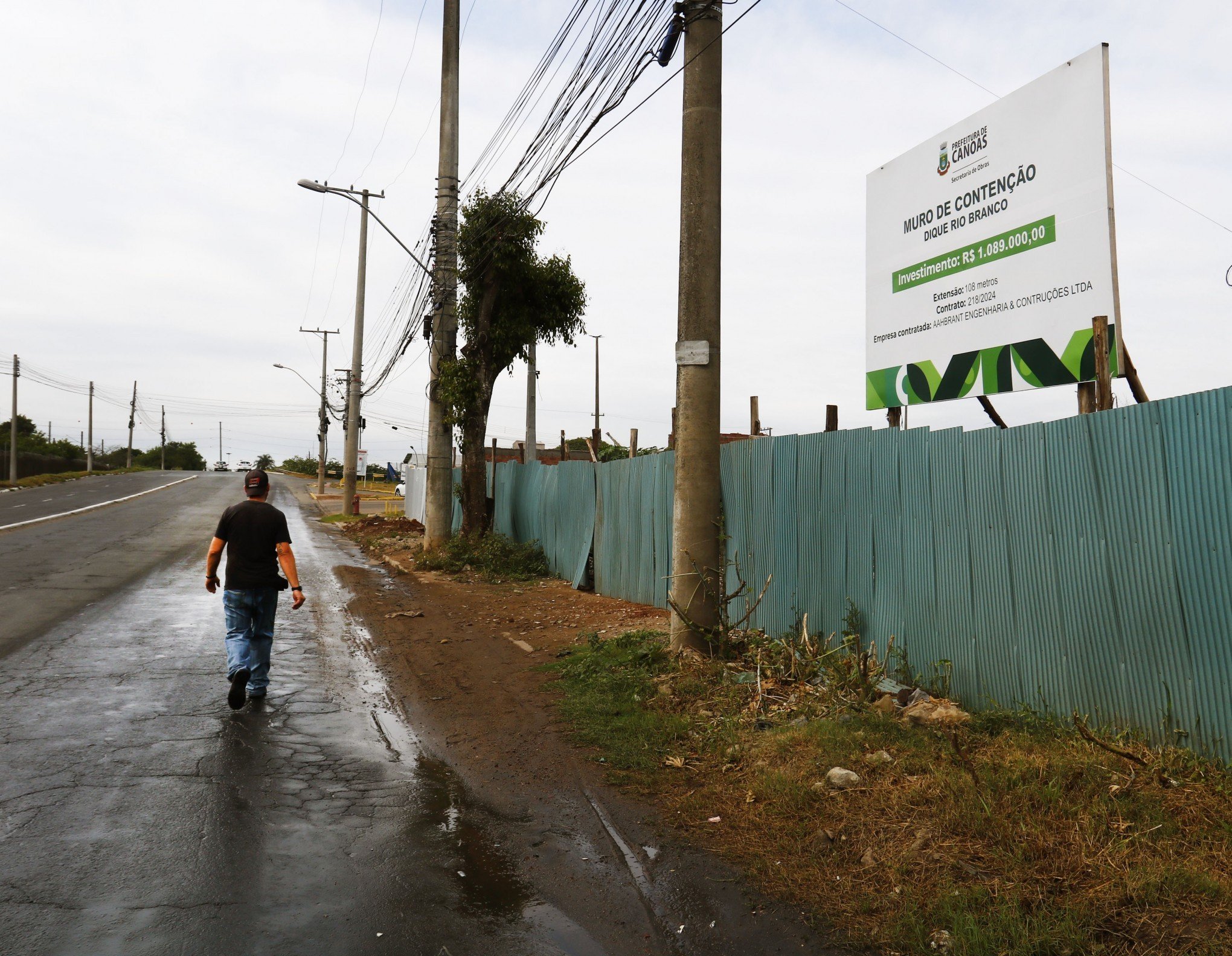 Obra do muro de contenção da Cassol deve recomeçar no dia 17 de março, diz Secretaria