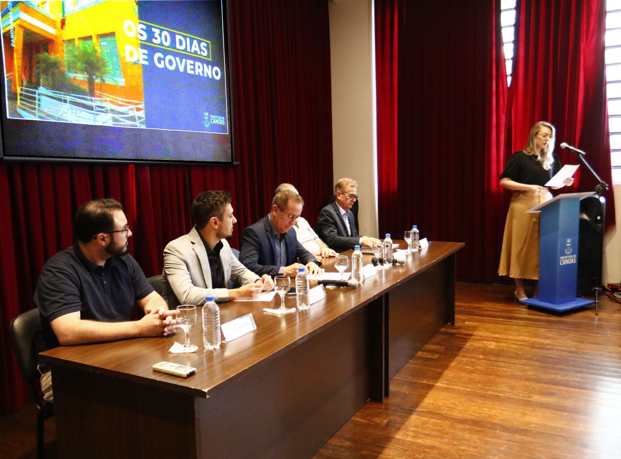Prefeito Airton Souza apresenta balanço de 30 dias de governo em Canoas