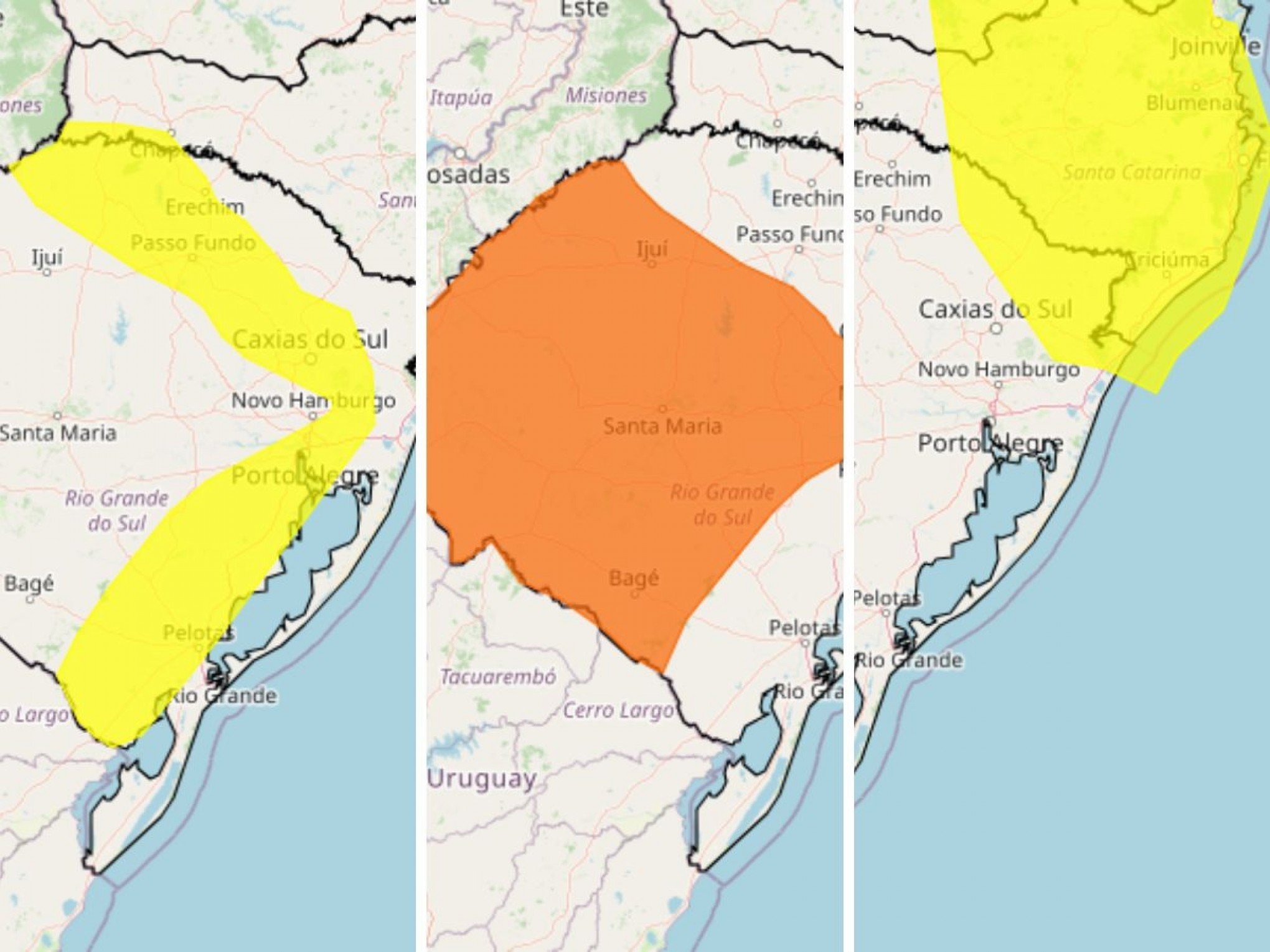 Onda de calor e risco de tempestade: Inmet publica alertas para o Rio Grande do Sul