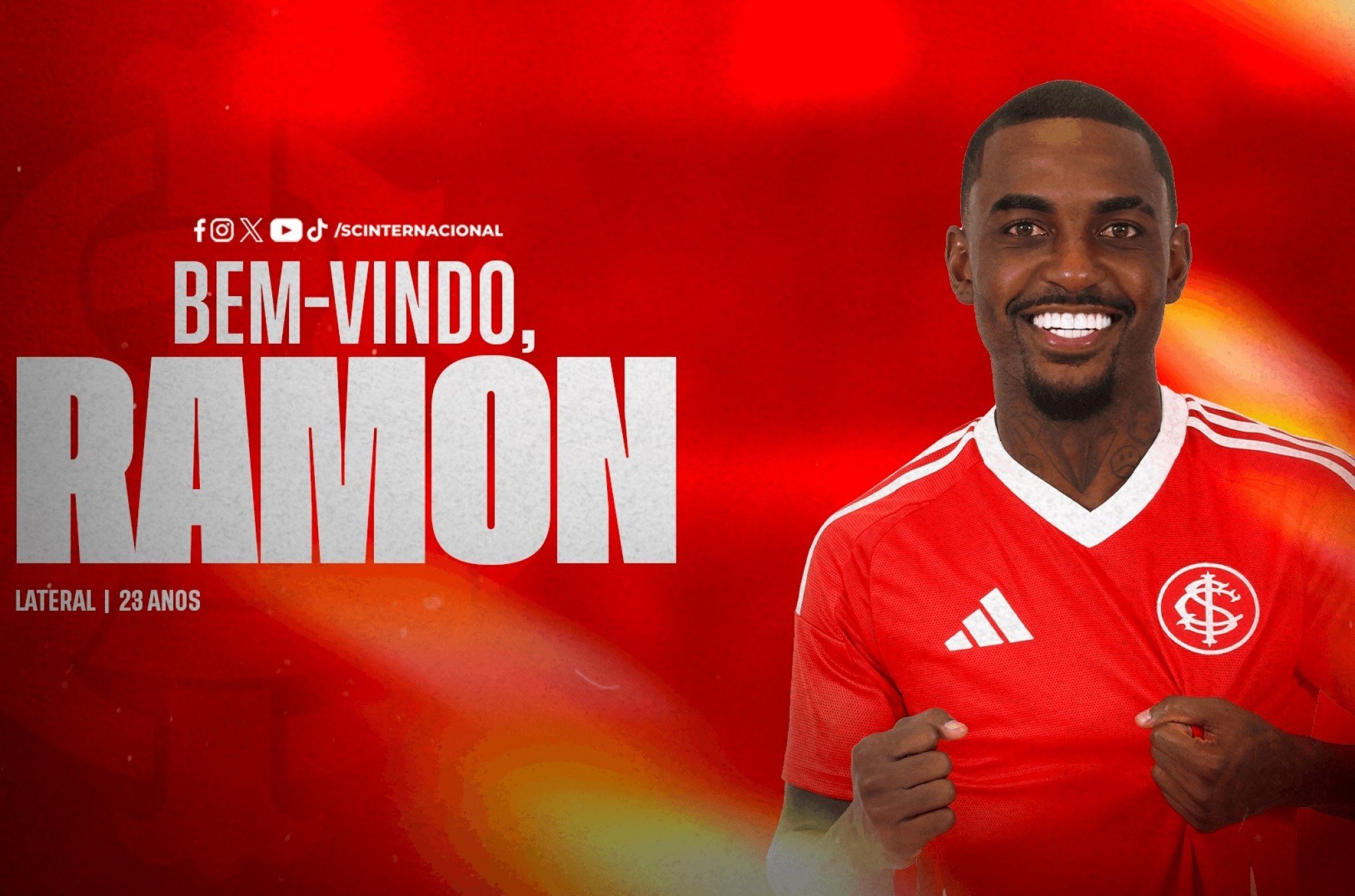 Inter anuncia a contratação do lateral Ramon