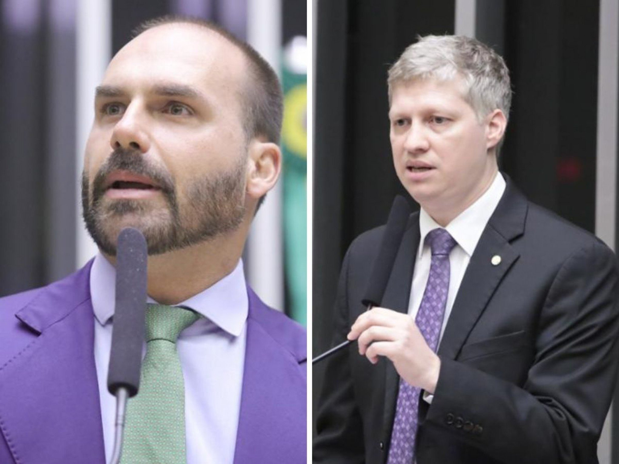"Não tem moral": Eduardo Bolsonaro acusa Van Hattem de dividir direita na eleição da Câmara dos Deputados