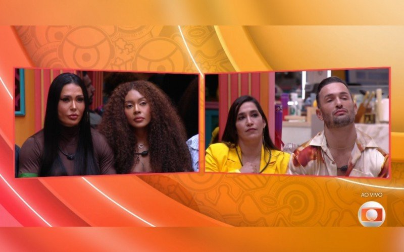 Giovanna e Gracyanne Barbosa Diego e Daniele Hypolito estavam no terceiro paredão do BBB 25 | abc+