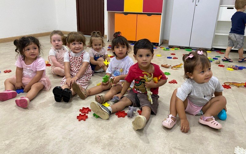 Crianças da Emei Branca de Neve brincaram muito no retorno
