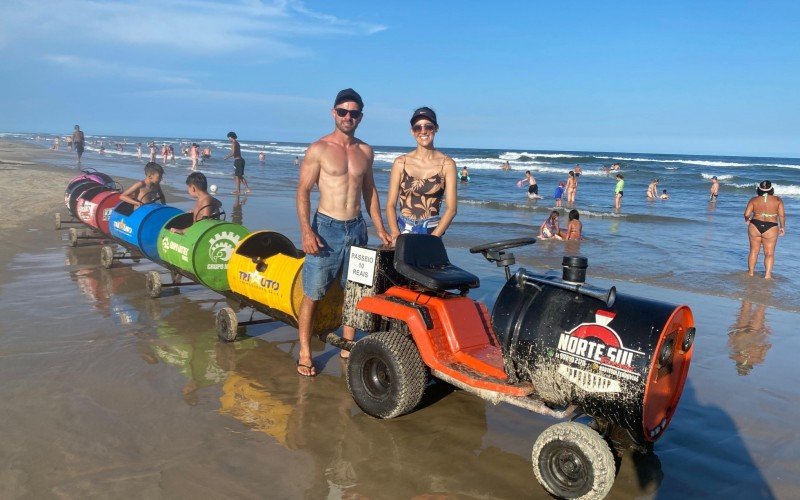 Trenzinho diverte criançada em Tramandaí