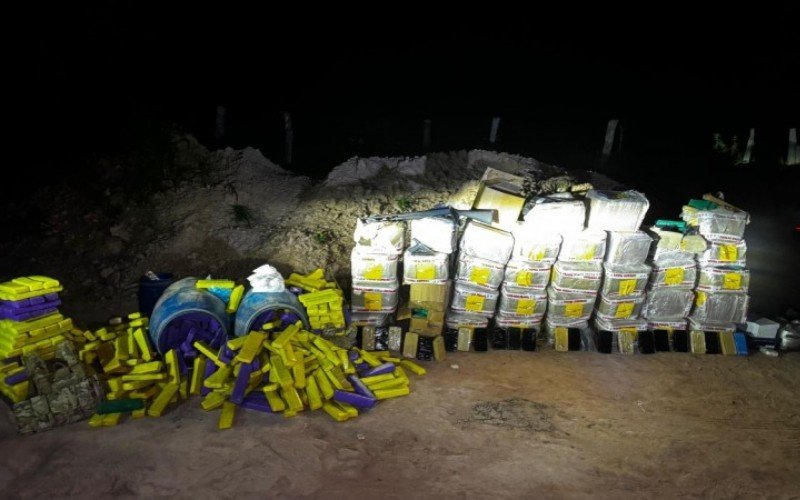 Drogas estavam dentro de um contêiner em propriedade rural de Parobé