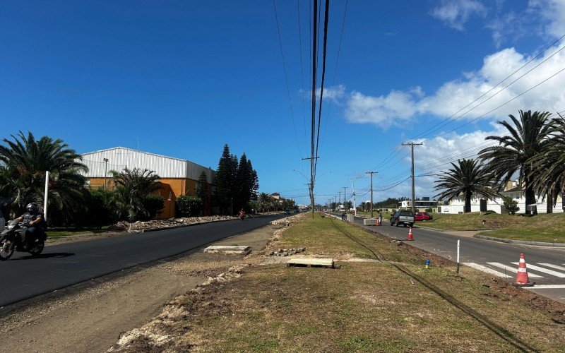 Obras na Avenida Paraguassú, em Xangri-Lá
