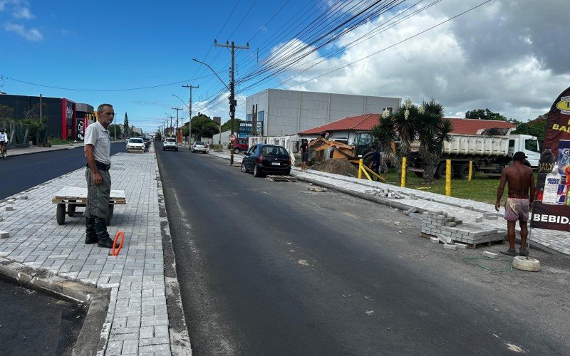 Obras na Avenida Paraguassú, em Xangri-Lá