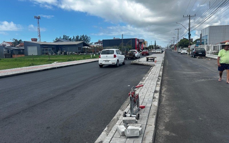 Obras na Avenida Paraguassú, em Xangri-Lá