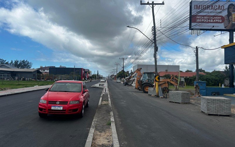 Obras na Avenida Paraguassú, em Xangri-Lá