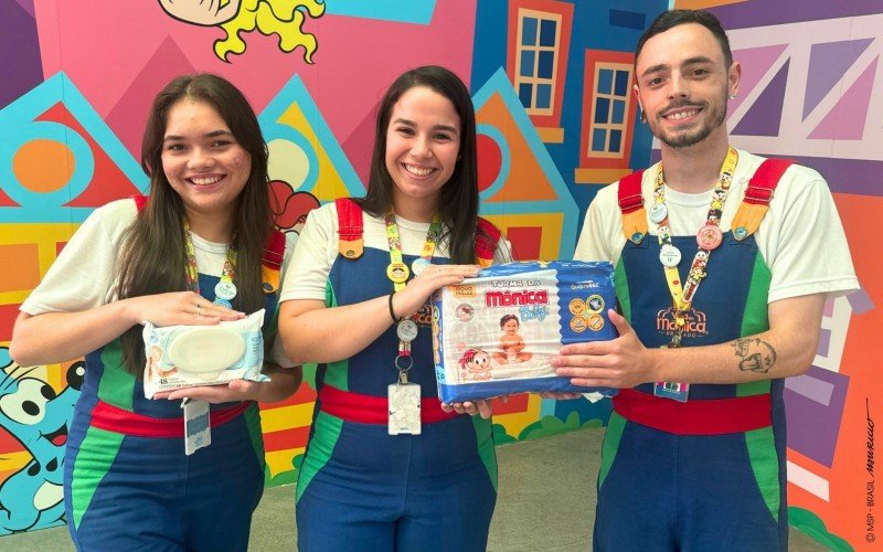 Campanha troca fralda e lenço umedecido por ingresso