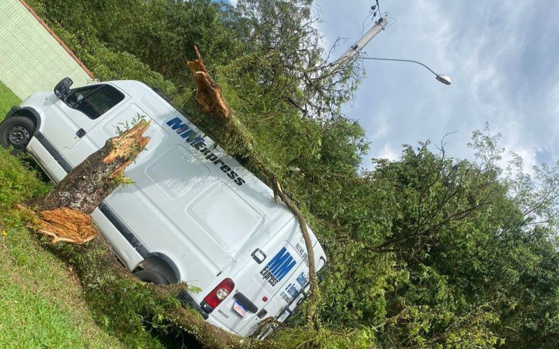 Estragos em São Sebastião do Caí 