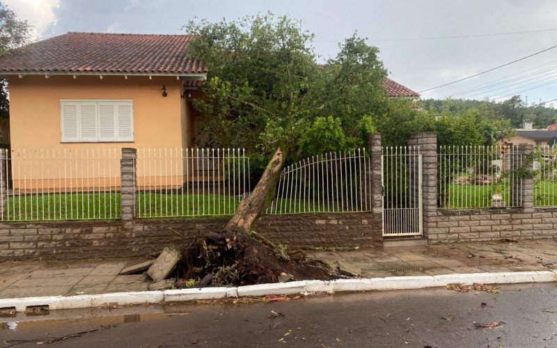 Estragos em São Sebastião do Caí 