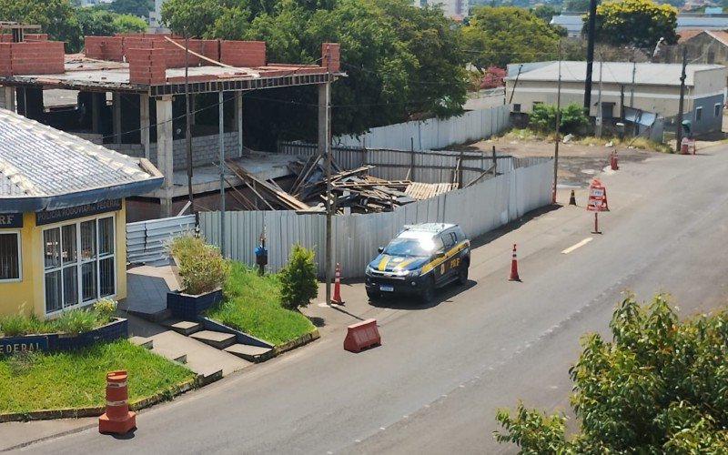 Obras da construção do novo posto da Polícia Rodoviária Federal (PRF) na BR-116, na Scharlau | abc+