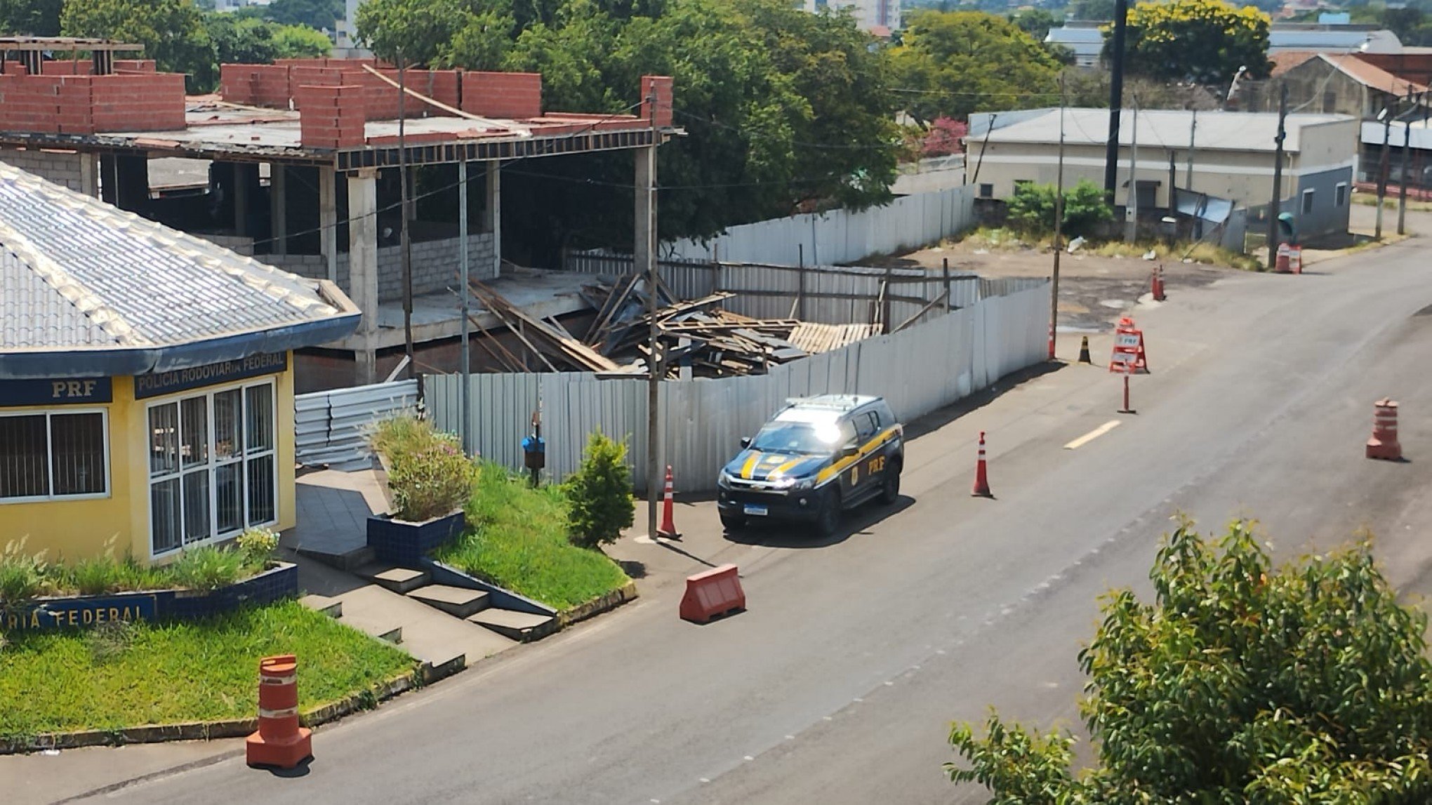 Inundação atrasa conclusão da obra do novo posto da PRF em São Leopoldo