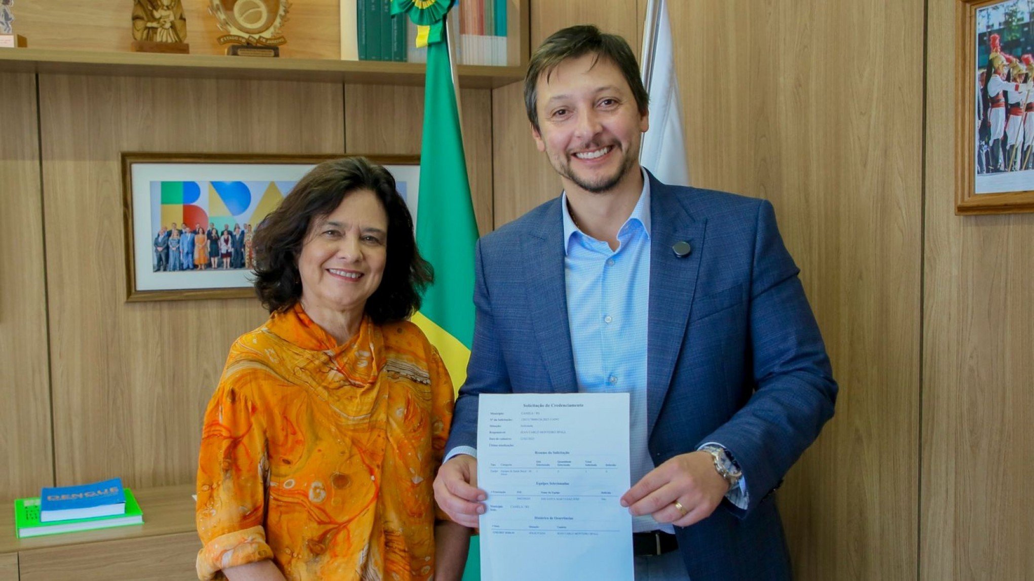 Prefeito de Canela busca recursos em Brasília para UPA 24 horas e revitalizar Centro de Feiras