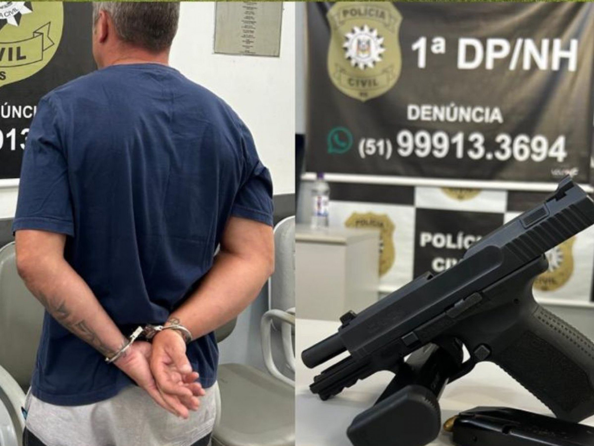 "Irmãos do crime": Um morto, um na cadeia e outro preso com arma israelense em bairro de Novo Hamburgo