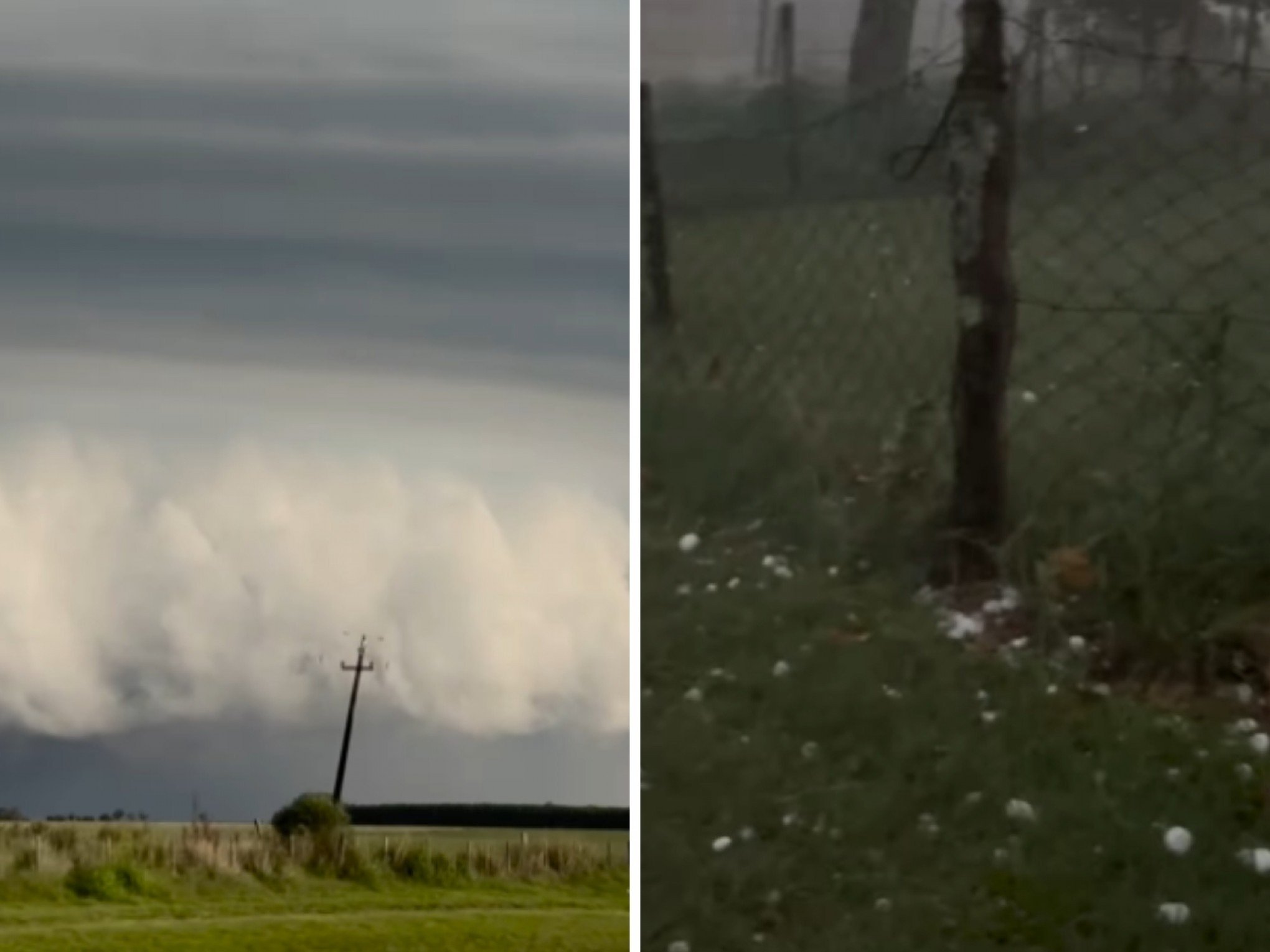 VÍDEO: Imagens impressionantes mostram supercélula de tempestade com ventos destrutivos e grandes pedras de granizo