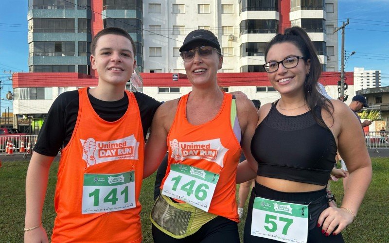 Maria Cândida e os filhos correram juntos