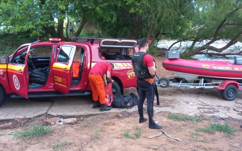 Equipes iniciaram as buscas logo após serem informadas do afogamento