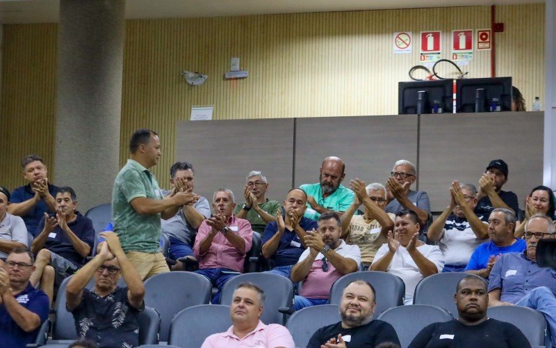 Taxistas comemoração a votação unanime  | abc+