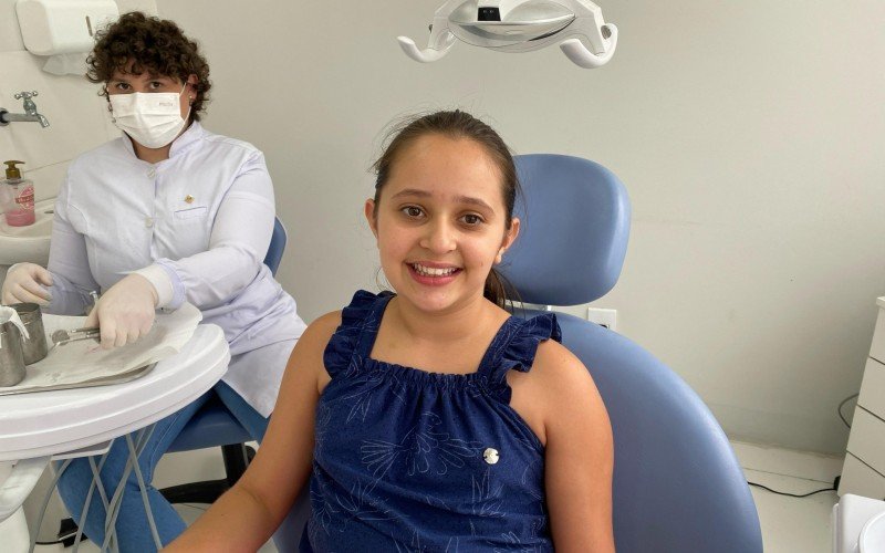 Eduarda visitou a dentista 