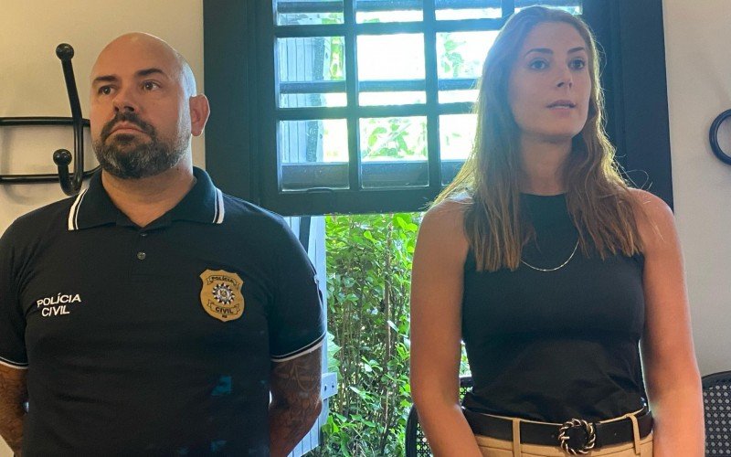 Delegados Vladimir Medeiros e Fernanda Aranha