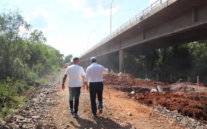 Prefeito Gustavo Finck visitou os trabalhos na tarde desta terça-feira (25) | abc+