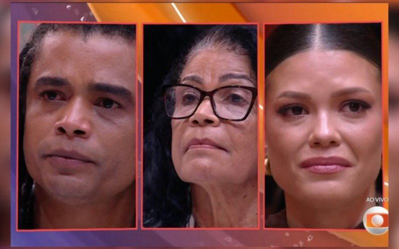 Diogo Almeida, Vilma e Vitória Strada disputaram o paredão desta semana no BBB 25 | abc+