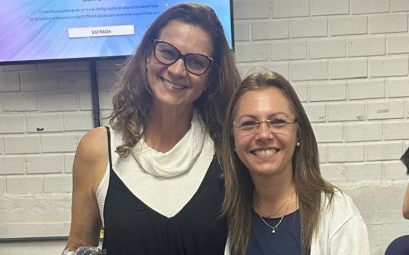 Maria Gorete e Ana Paula Bennemann são as coordenadoras da região da educação da Amserra