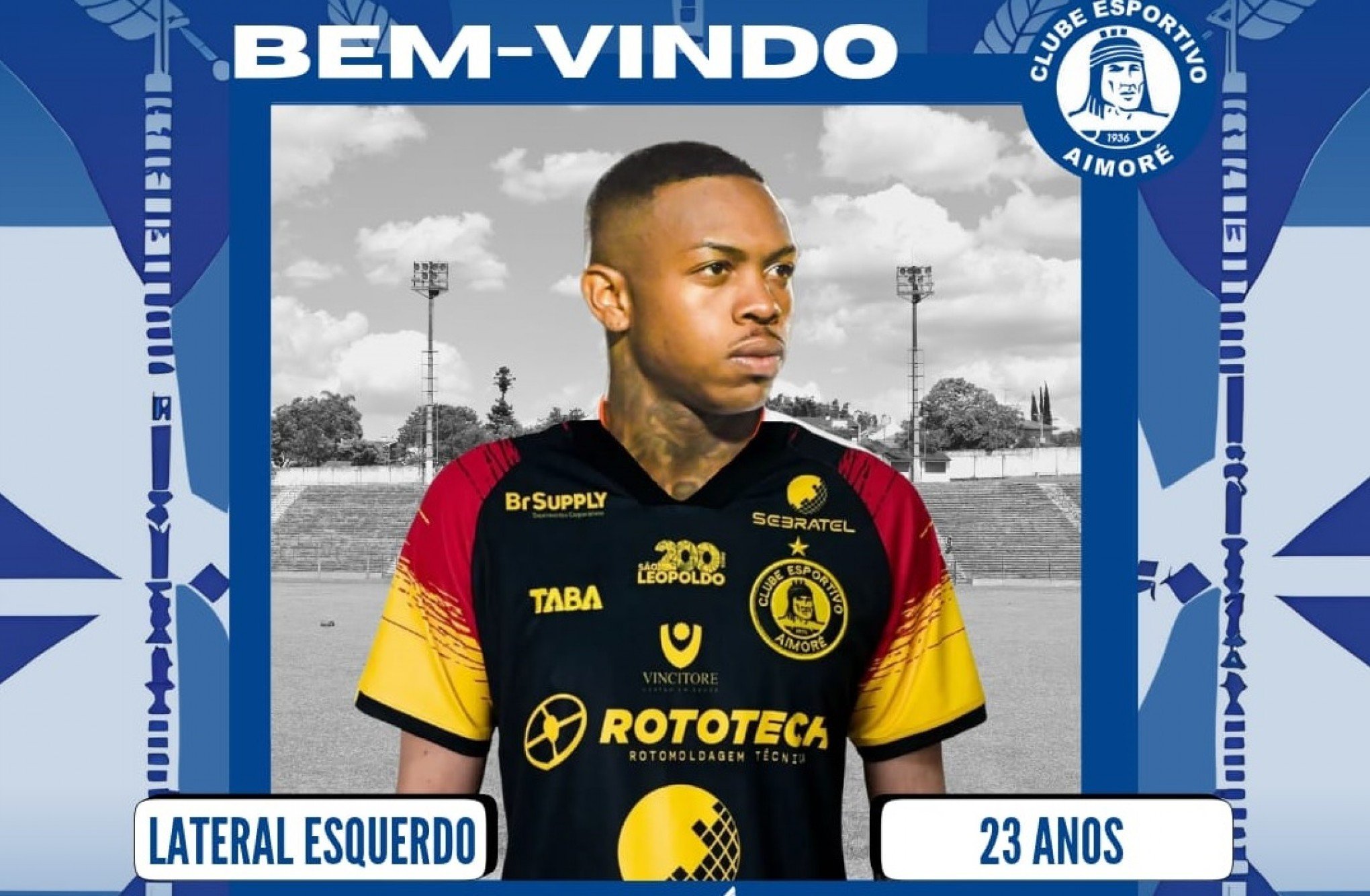 Aimoré confirma Bruno Oliveira como o sexto reforço para a disputa da Divisão de Acesso