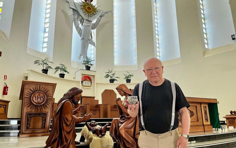 Padre Dorvalino Alieve vai celebrar a missa das 16h30 no Santuário do Sagrado Coração de Jesus