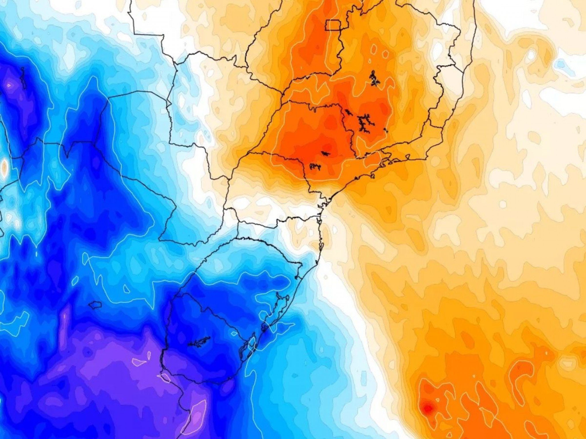 PREVISÃO DO TEMPO: Frente fria vai ingressar no RS e acabar com onda de calor; saiba quando
