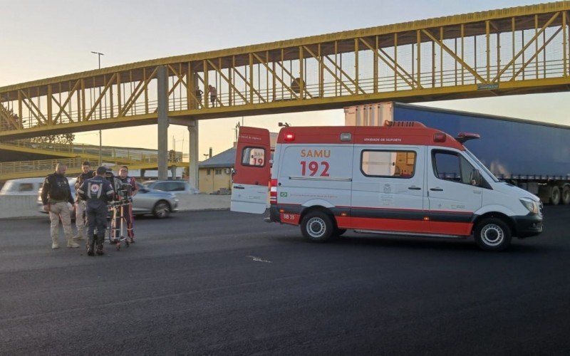 Motociclista morreu em acidente na BR-116, na Scharlau, nesta quarta-feira