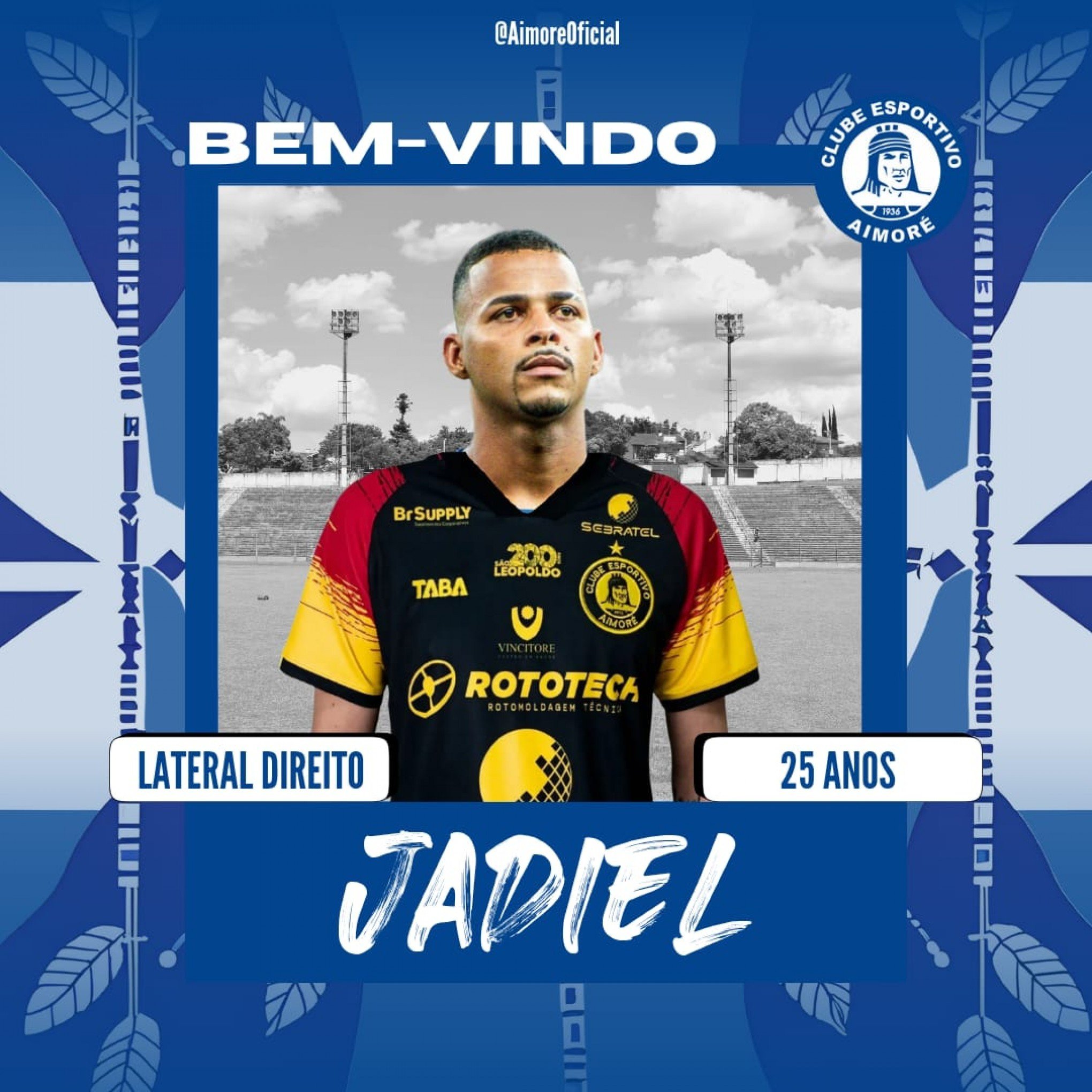 Aimoré fecha com Jadiel, lateral-direito de 25 anos
