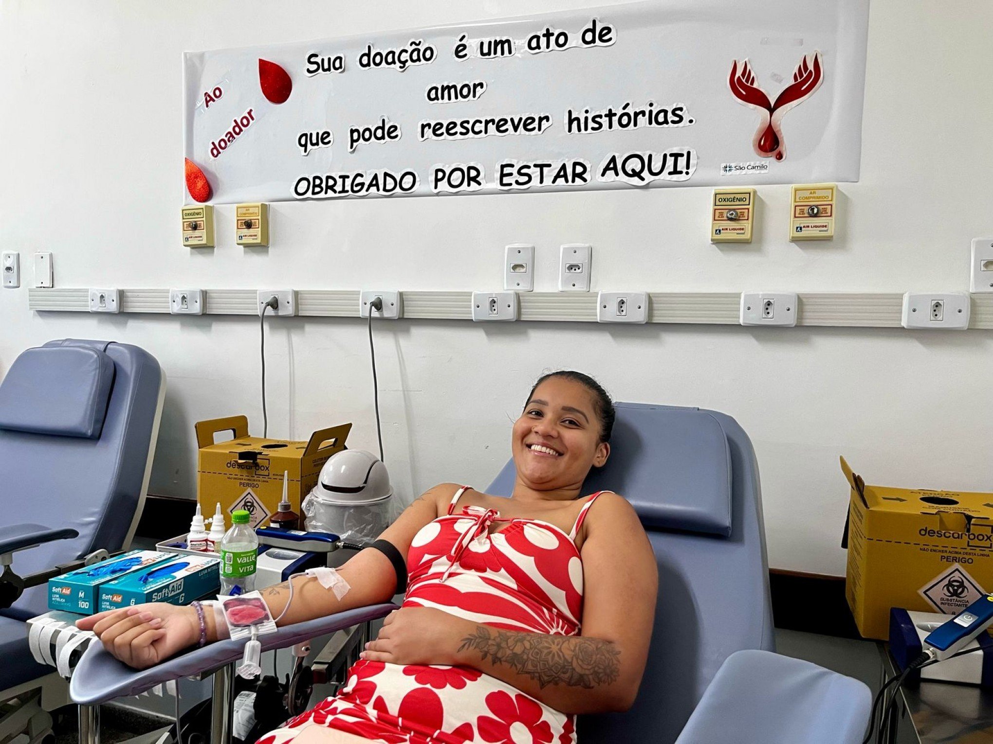 Posto de coleta no Hospital São Camilo aproxima voluntários da doação de sangue em Esteio