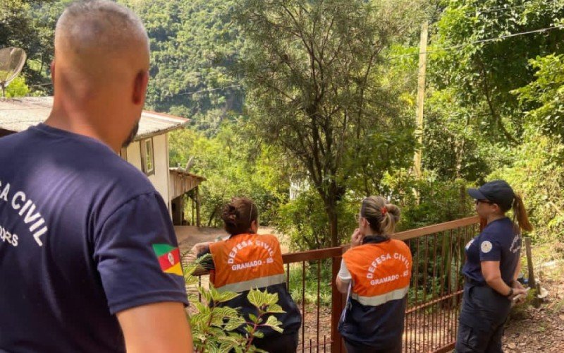 Defesa Civil inicia cadastramento dos moradores das áreas de risco de Gramado