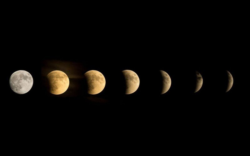 Eclipse lunar registrado pela Nasa em setembro de 2015 | abc+