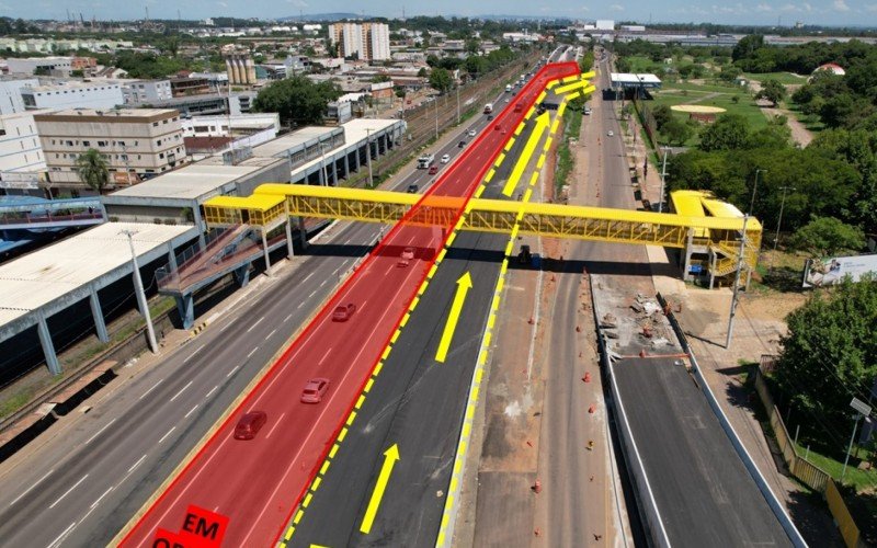 Bloqueio de pista na BR-116, em Esteio, a partir de 13 de março, causa alterações no trânsito próximo ao Parque Estadual de Exposições Parque Assis Brasil (o Parque da Expointer) 