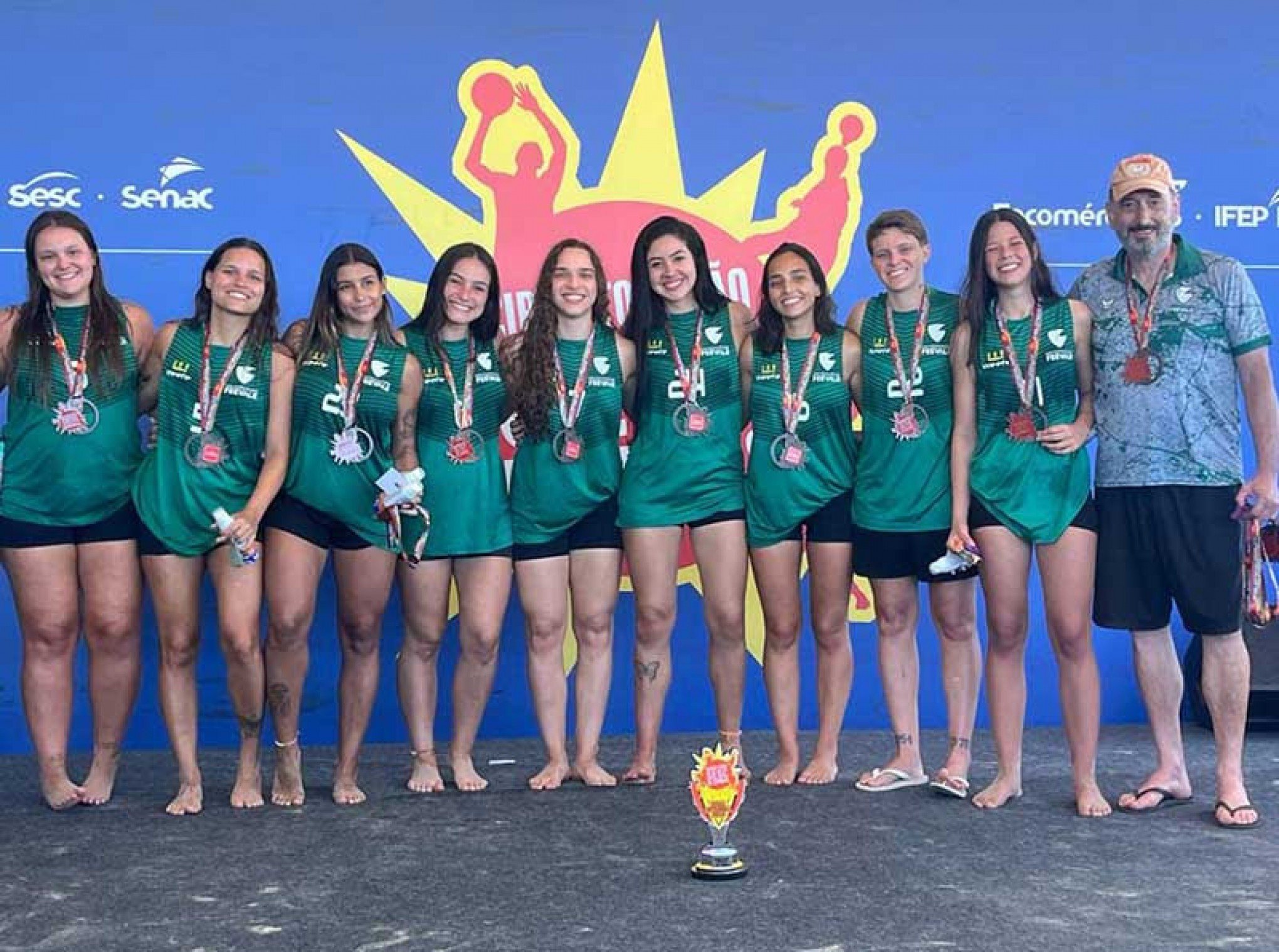Time de handebol de areia da Feevale fica com o bronze no Circuito Verão Sesc de Esportes