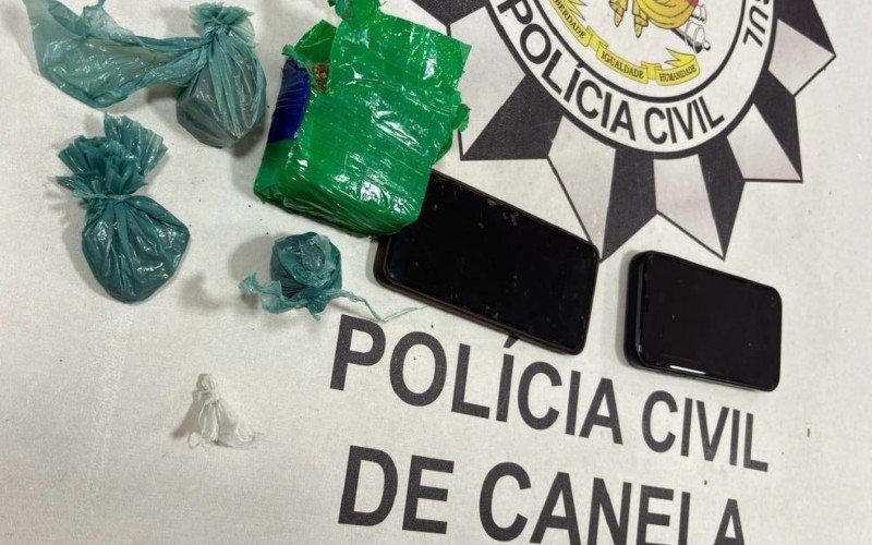 Apreensão de drogas e prisão no Canelinha