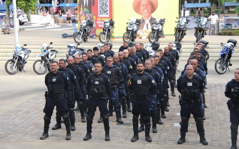 Formatura do Curso de Patrulhamento Tático com Motos da Guarda Municipal de Novo Hamburgo