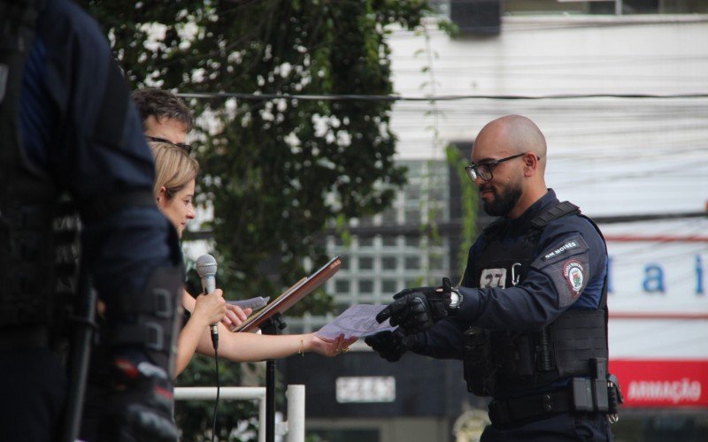 Formatura do Curso de Patrulhamento Tático com Motos da Guarda Municipal de Novo Hamburgo