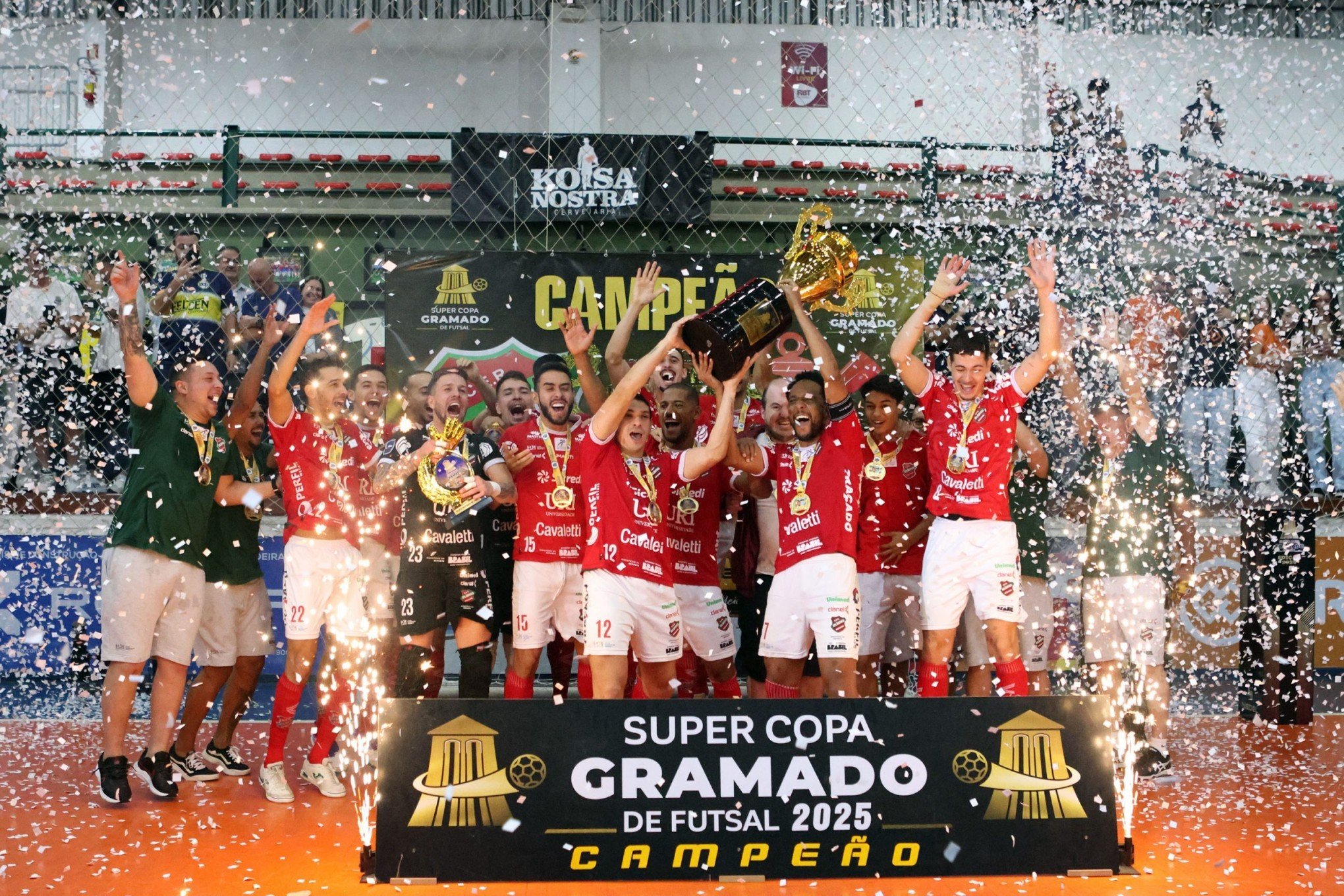 Atlântico de Erechim vence o Corinthians e levanta taça da Super Copa Gramado de Futsal