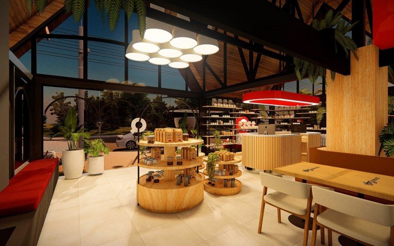 Projeto Quiero Café Gramado - área interna | abc+