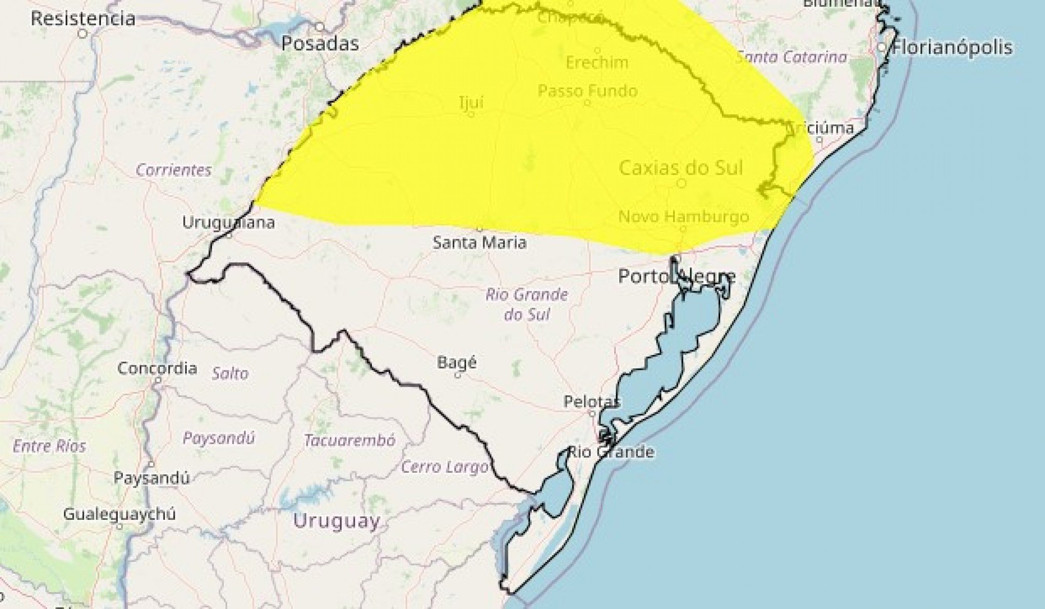 PREVISÃO DO TEMPO: RS tem alerta do Inmet para risco de tempestades; veja o que esperar