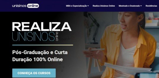 Site do Realiza Unisinos Online já está no ar
