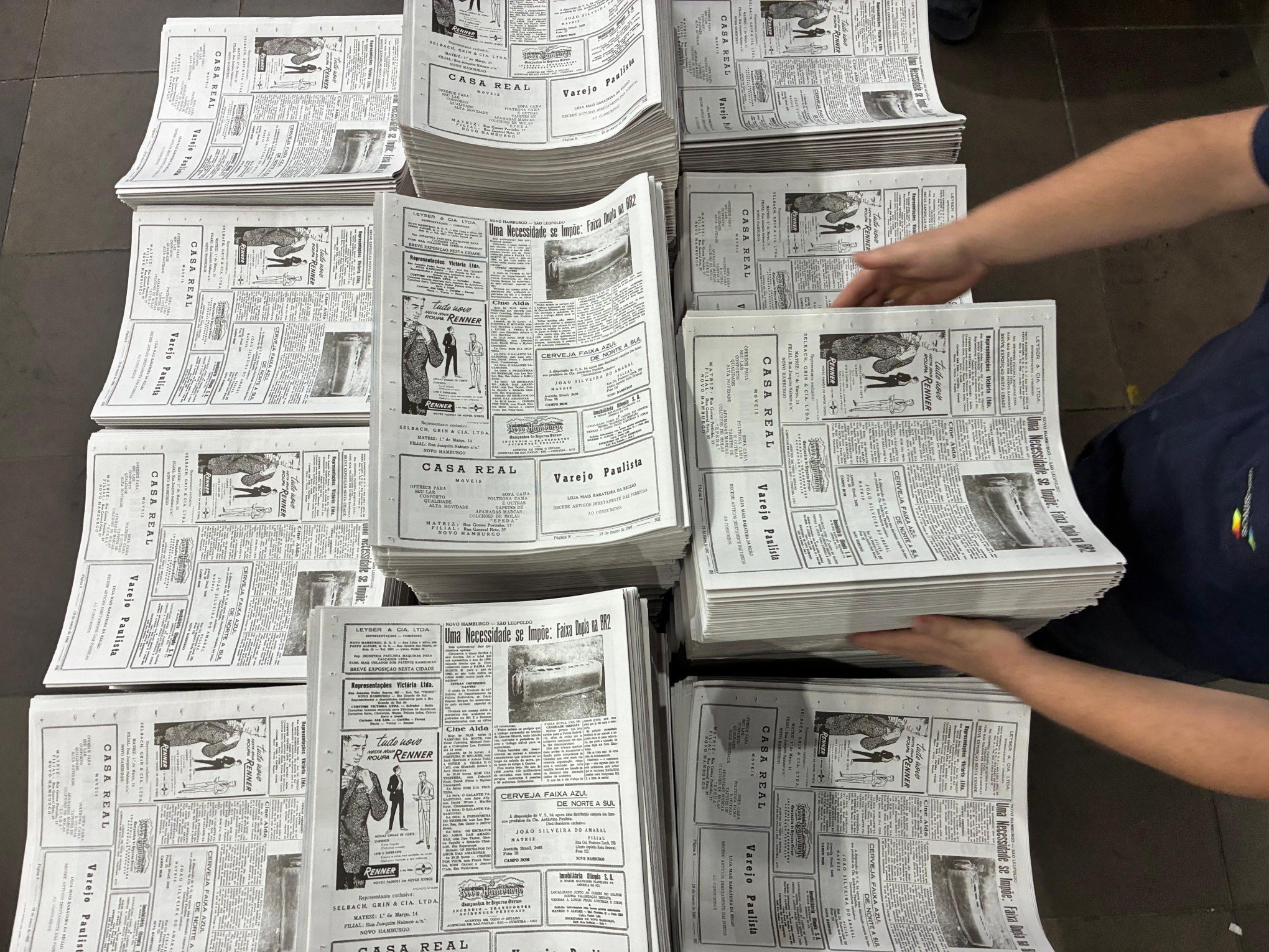 Jornal NH desta quinta-feira vem com reimpressão da primeira edição, de 19 de março de 1960