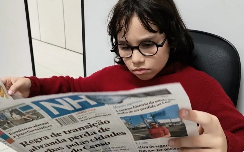 Diego Hairá Pessoa Souza em leitura em 2023 | abc+