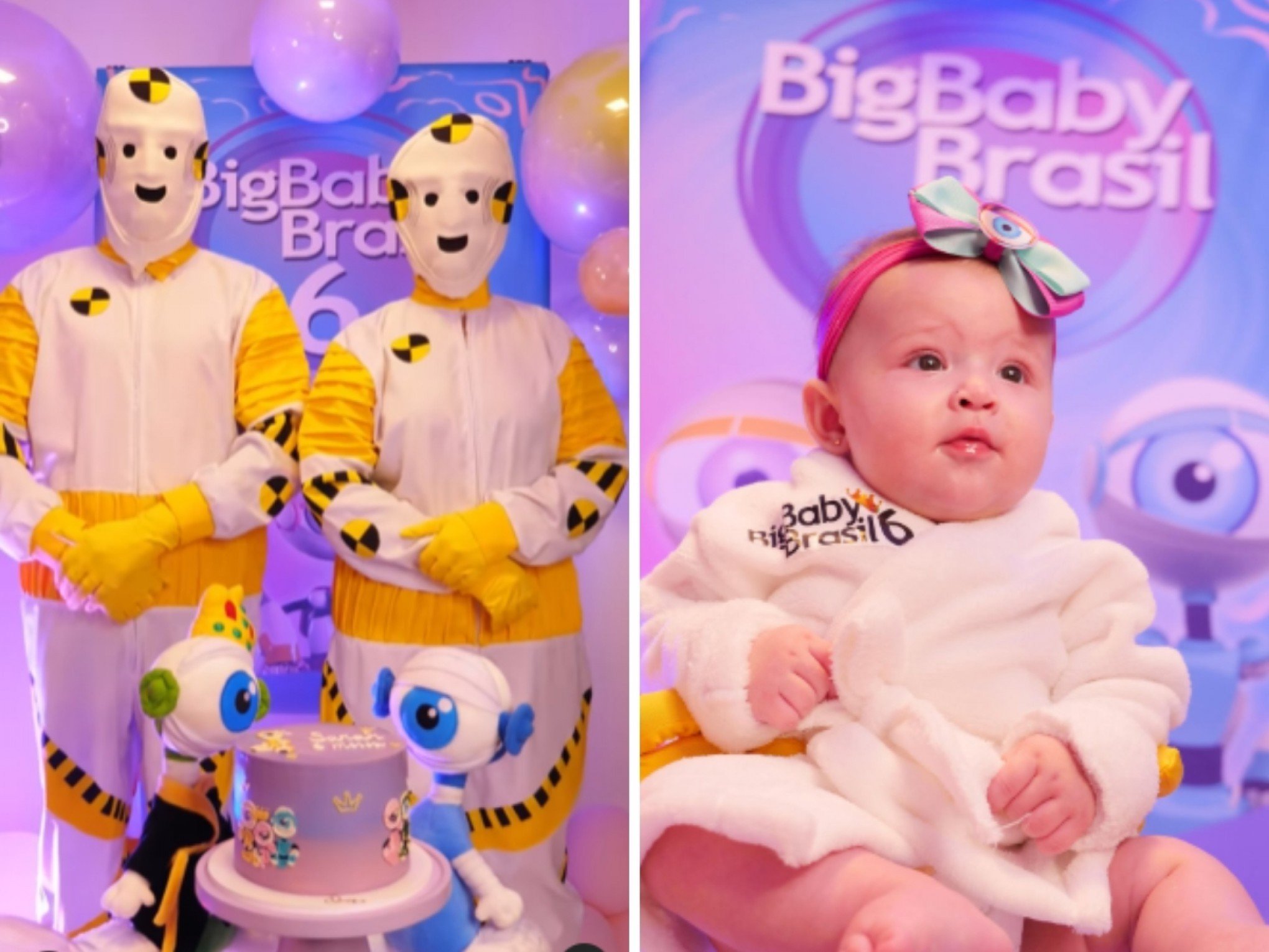 Lembra deles? Casal de ex-BBBs comemora 6 meses da filha com tema do reality show após mais de 10 anos juntos